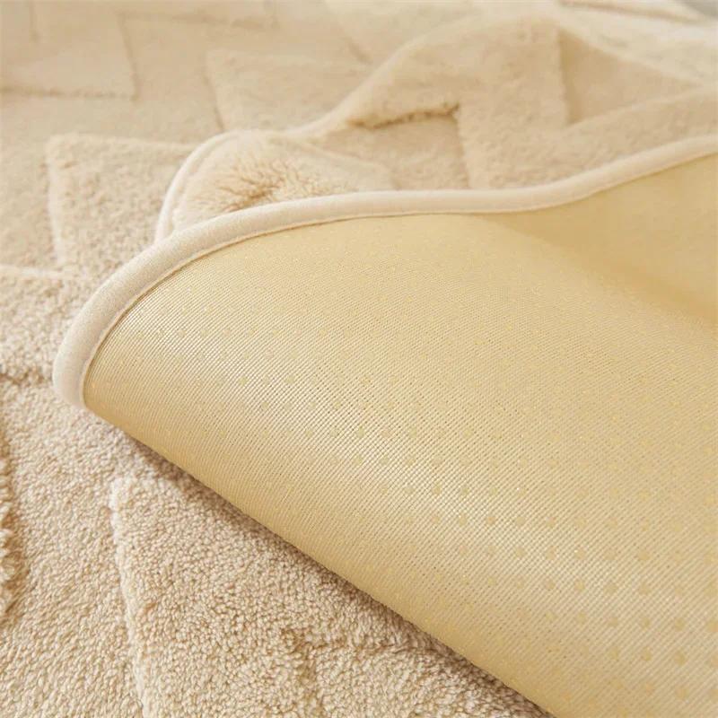 1PC Winter Plush Sofa Mat Cover Nordic Thicken Anti-slip Sofa Towel Cover Dust-proof Couch Slipcover for Living Room Home Decor