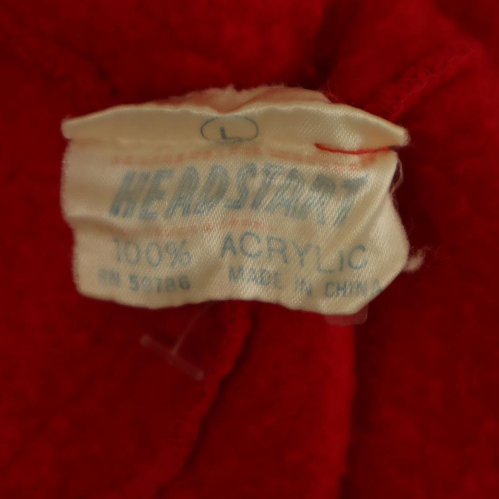 HEAD START 80s Vintage Long Sleeve Zip Hoodie L Red Men's Used