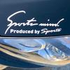 Sports Mind Sticker for Cars and Motorcycles, Decal, Universal, Side, Vehicle Customization, 8 Colors,