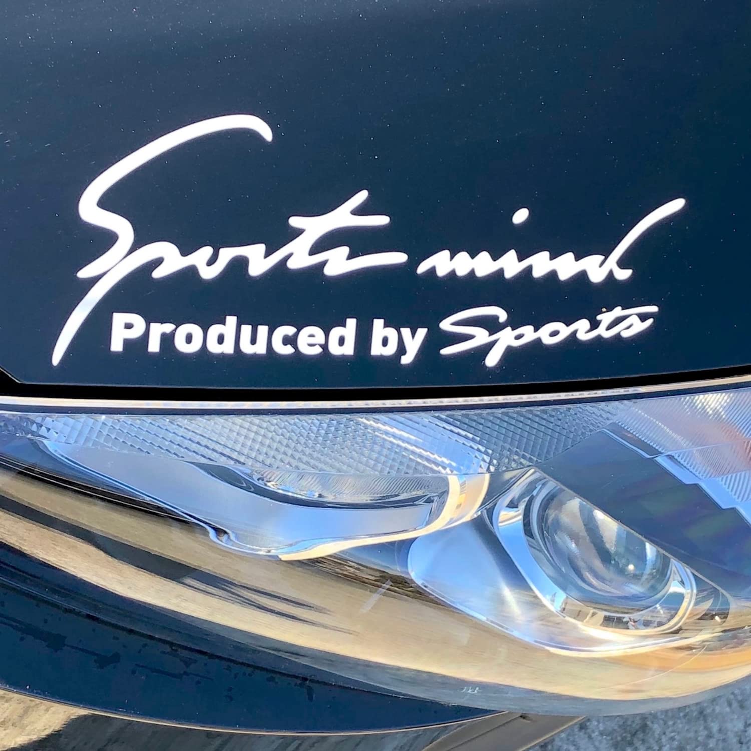 

Sports Mind Sticker for Cars and Motorcycles, Decal, Universal, Side, Vehicle Customization, 8 Colors, S size 19×7cm белый