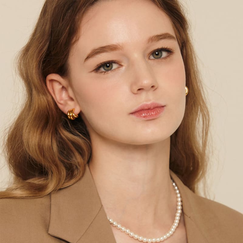 Murmur [925silver]Basic Pearl Necklace(6mm)