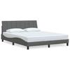 Bed Frame without Mattress  Hanko  Dark Grey 160x200 cm Fabric