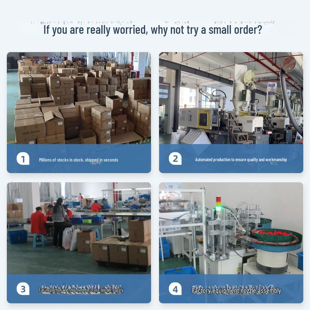 Grå finfördelningsmunstycke för automatiskt trädgårdsbevattnings-, kylnings- och dammborttagningssystem