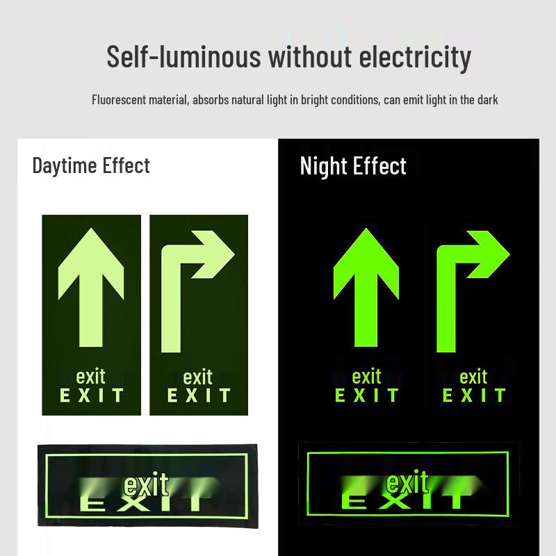 NTSW Luminous PVC Safety Exit Sticker