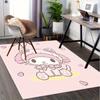 Office Rug Kawaii, My Melody Anti-Slip Rug, Machine Washable for Living Room, Bedroom, Office, Multiple Sizes, Bedroom Mat, Decorative Mat, Durable Ma