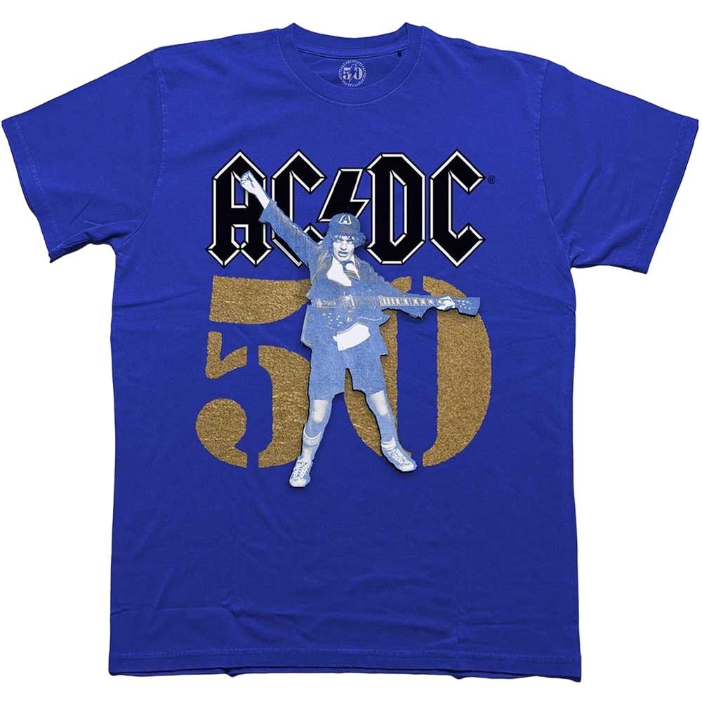 AC/DC Unisex Adult Gold Fifty T-Shirt