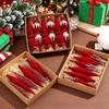 Ice Cone Christmas Ball Ornament Flocked Xmas Baubles Creative Christmas Decorations  New Year Gift