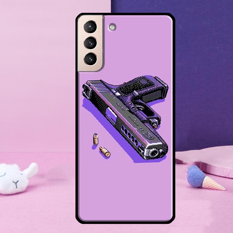 Art Pixel Aesthetic Phone Case For Samsung Galaxy S25 Ultra S23 S20 S21 S22 S24 FE S9 S10 Plus S24 Ultra Cover