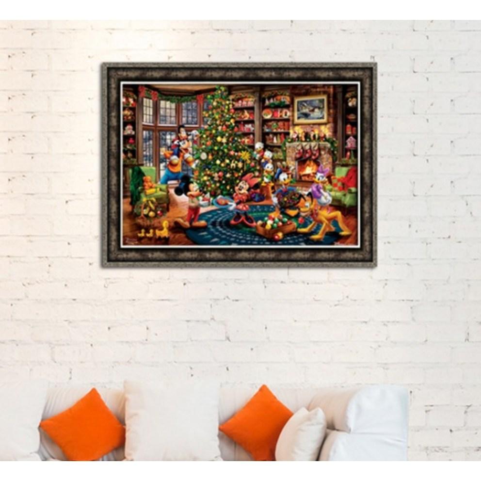 Thomas Kinkade Disney Mickey a přátelé Vánoční puzzle