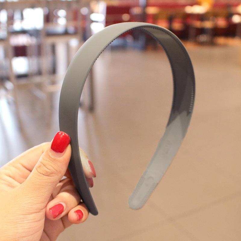 

Новая матовая однотонная повязка для волос Женская милая простая повязка на голову для умывания с зубчиками Нескользящая Широкий край Повязка для волос Аксессуары для волос