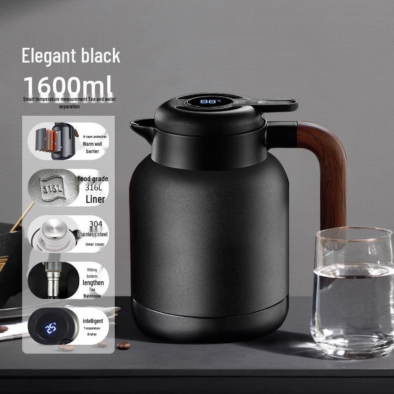 316L Stainless Steel Large-Capacity Thermos Kettle for Tea Brewing and Steeping