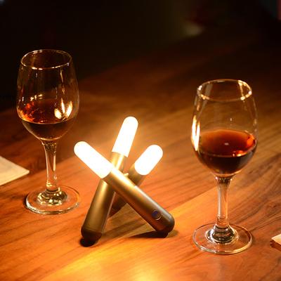 USB Lights Candle Matches LED Mini Firewood Lamp Vintage Decoration Home Room Atmosphere Light Rechargeable Elf Bar Night Light