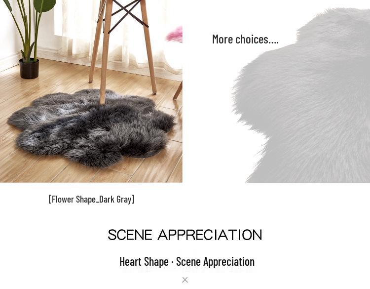 Plum Blossom Long Pile Flower Pattern Carpet - Home Decor Floor Mat for Living Room & Bedroom