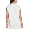 Nike Einfaches Logo V-Ausschnitt Locker Lässig Tanktop Damen Oberteile Weiß DQ6760-133