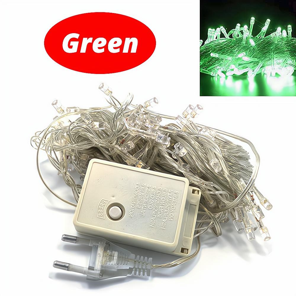 10M 100LED Home Decoration Holiday Light RGB Led Outdoor Party Wedding Christmas Lightings Garden Lights 220V EU 110V US Plug