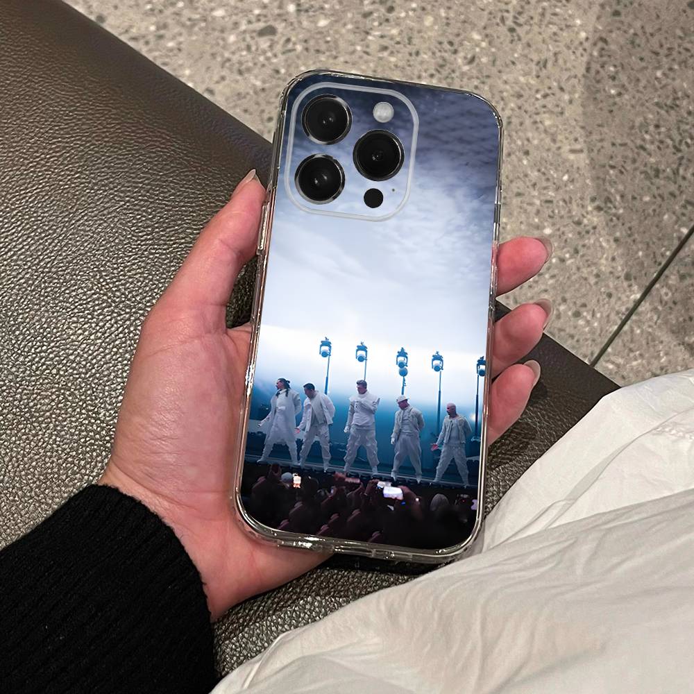 B-Backstreet Boys BSB Transparent Soft Cover Phone Case For iPhone 17,16,15,14,13,12,11 Pro,Max,Plus,X,XS,XR,SE4,E Mini