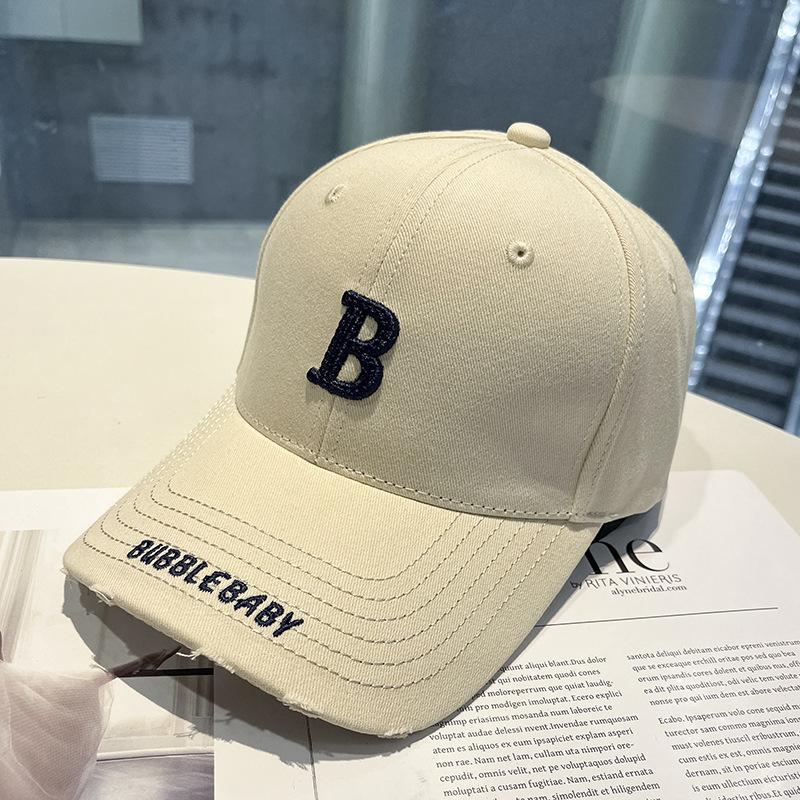 Spring and Summer Embroidery Letter Hat Men and Women Korean Style Fashion Sun Protection Baseball Hat Duck Tongue Couple