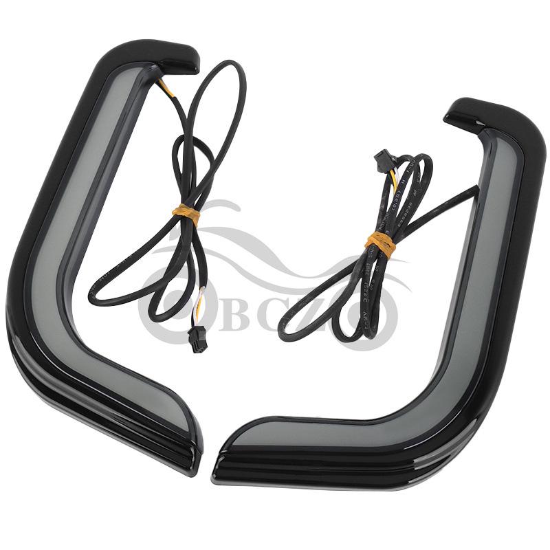 Harley Street Dual Glide Leg Shield Lights for CVO Road King Turn Signals (1996-2013)
