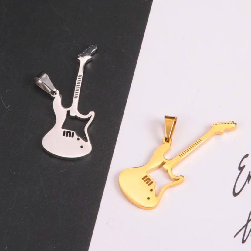 Teamer 5 Stück/Los Musiknote Musikinstrument Anhänger Edelstahl Charms Für Halskette Armband Herstellung Schmuck Großhandel Neu