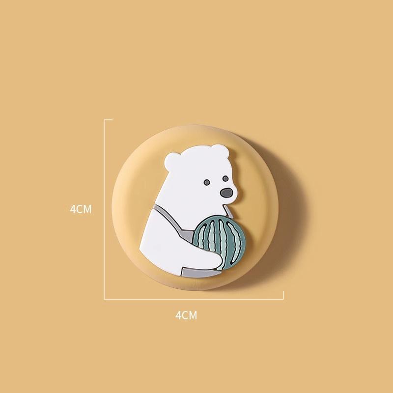 Cartoon Silicone Anti-Collision Door Handle Sticker for Household and Refrigerator