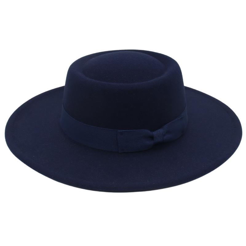 

Корейський кашеміровий капелюх-купол з бантом – Стильний аксесуар з вовни та фетру з широкими полями Adult (57-60cm)