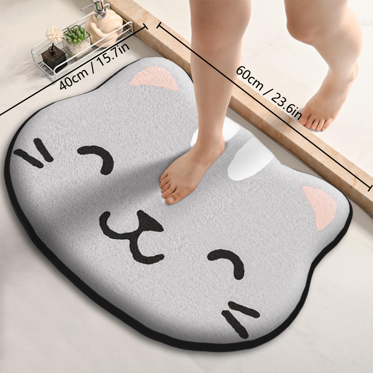 

Alien Cartoon Flannel Floor Mat, thickened sponge, fluffy & absorbent. Non-slip design for bathroom, bedroom and doorway. 40cm x 60cm / 15.7in x 23.6in