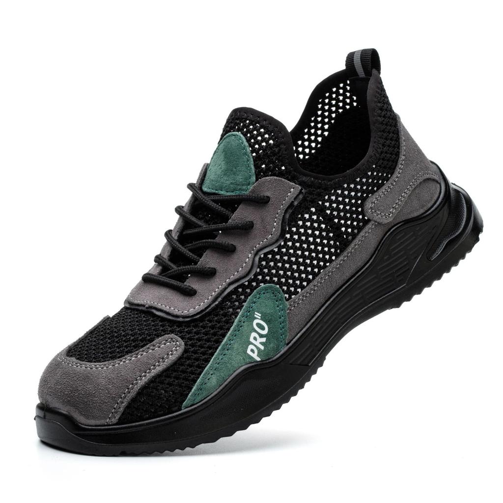 Labor Insurance Shoes, Smash-proof and Puncture-proof, Leather Soft-soled Steel Bag Head, Work Shoes, Safety Shoes