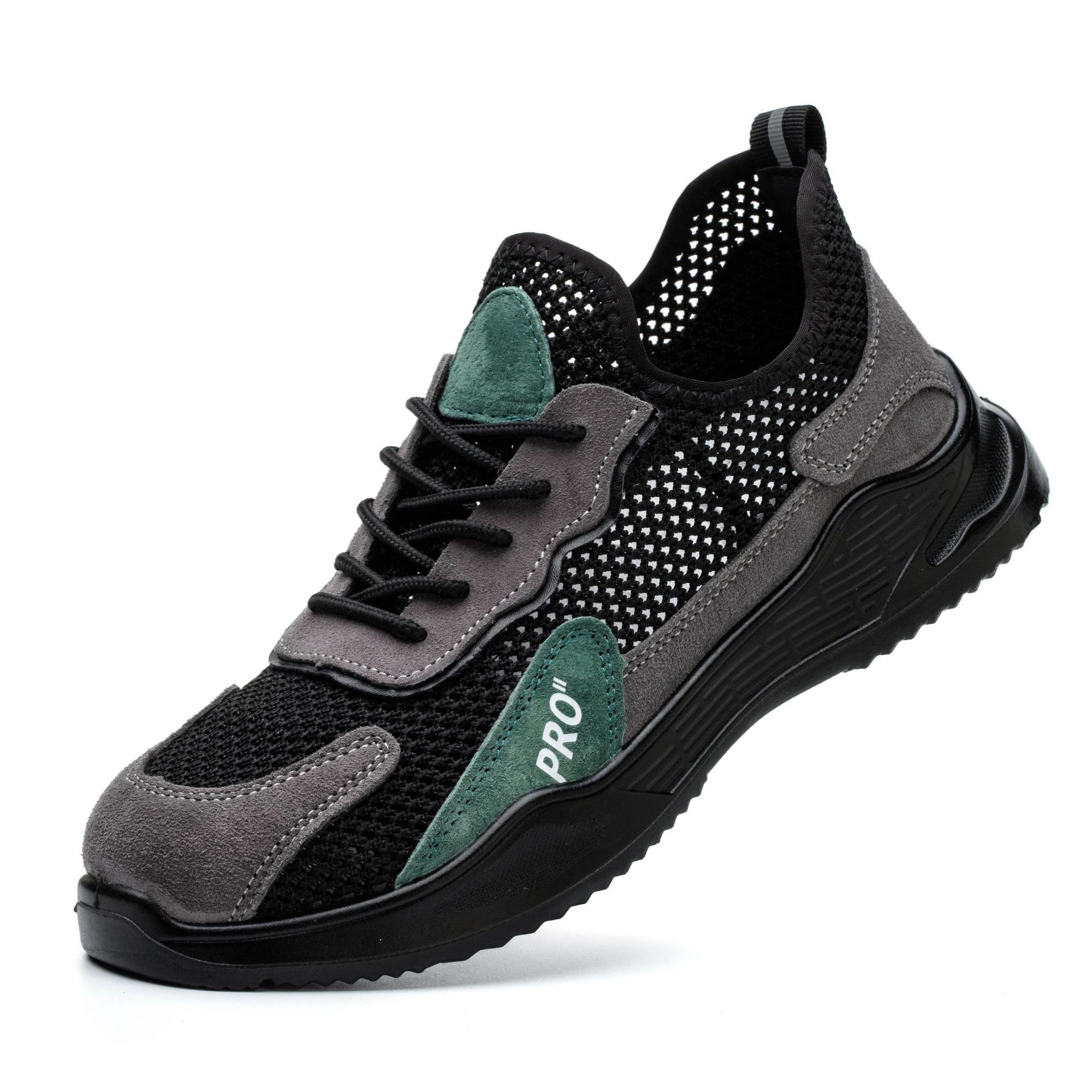 

Обувь для страхования труда, противоударные и противопрокольные, кожаные, с мягкой подошвой, со стальным чехлом, рабочая обувь, защитная обувь 46