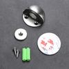 No-Drill Stainless Steel and Wood Magnetic Door Stopper Anti-Collision Floor Mount