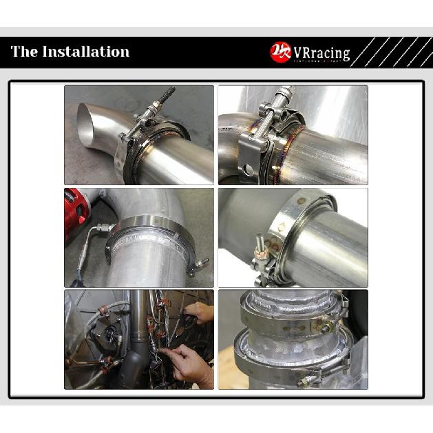 2.5" 3.0" V Band Exhaust Clamp Exhaust Male And Female Flange Vband Clamp V-Band Muffler Clamp 63mm 76mm