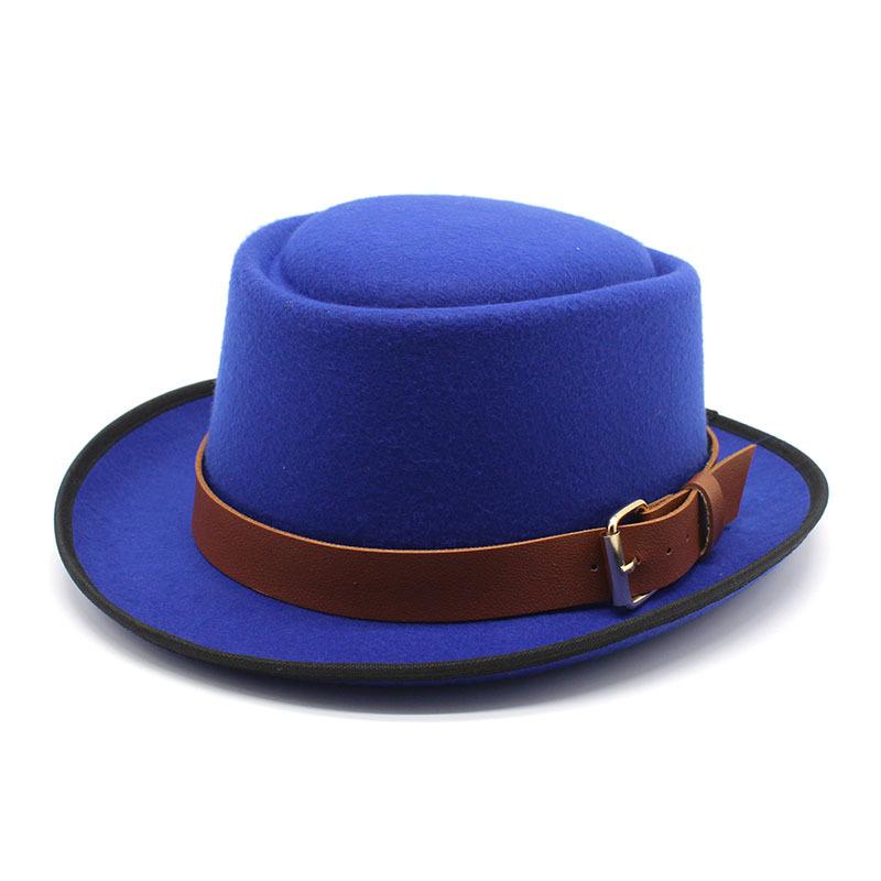 Hat Female, Dome Wool Hat, Men'S British Jazz Hat, Retro Top Hat, Women'S Trendy Hat