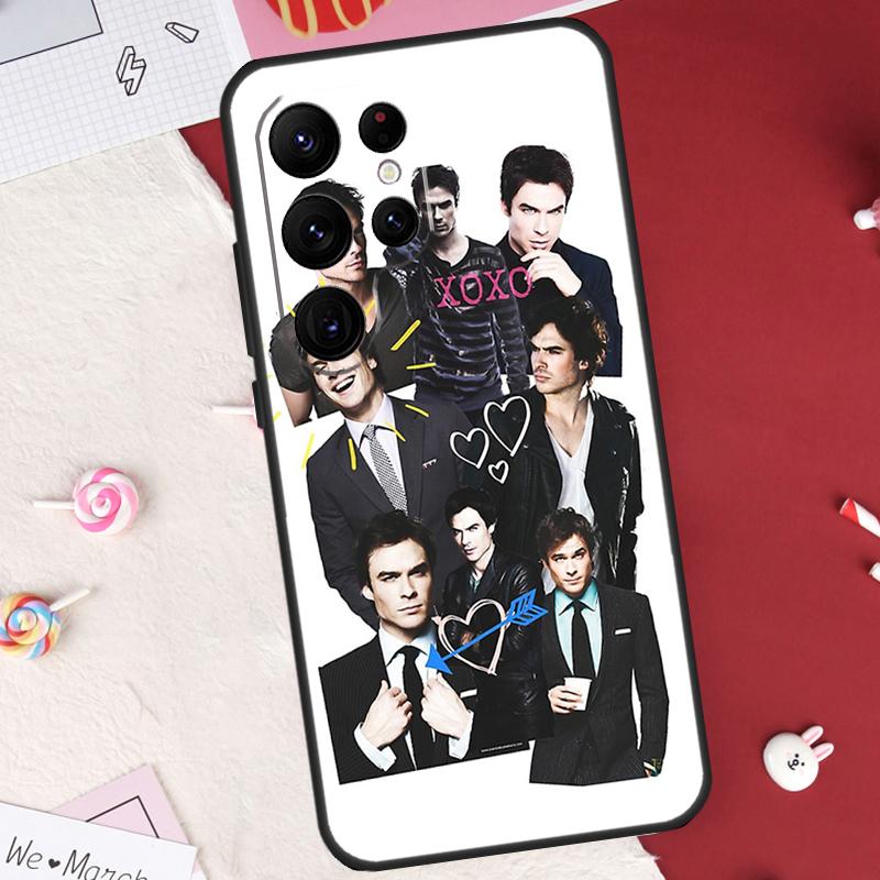 Damon Salvatore Collage Case For Samsung Galaxy S21 S22 S23 S24 S25 S26 Ultra S10 S25 Plus S25 FE S20 FE Cover Shell