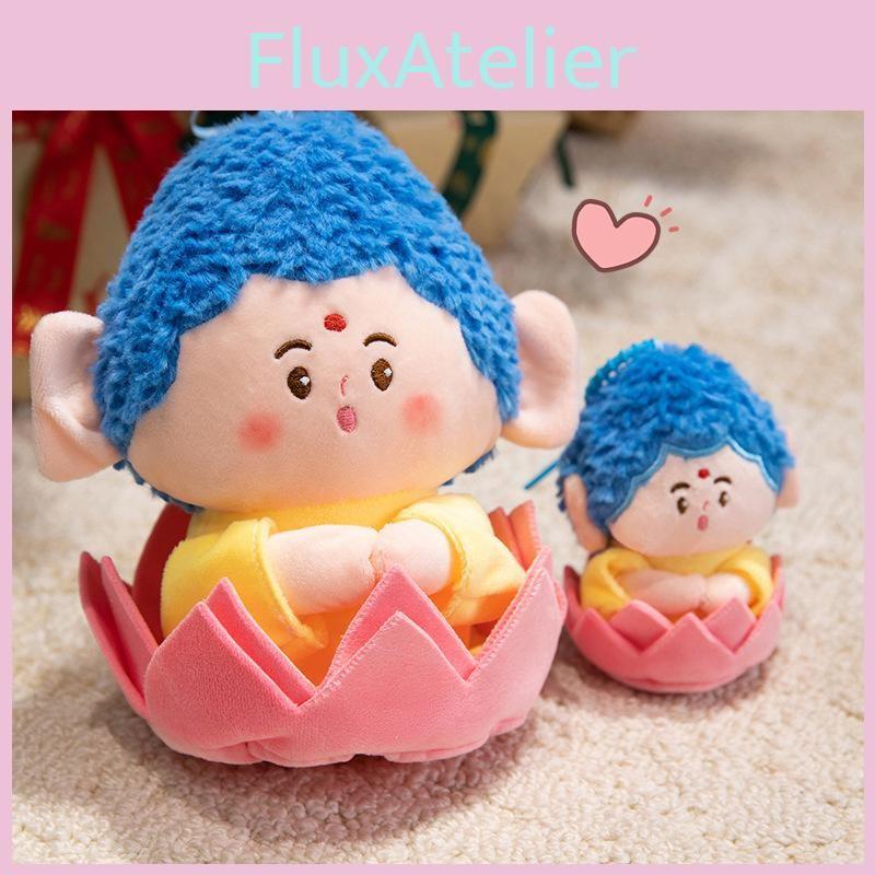 Keychain Buddha Mini Plush Doll Short Plush Cultural Creative Decor Spiritual