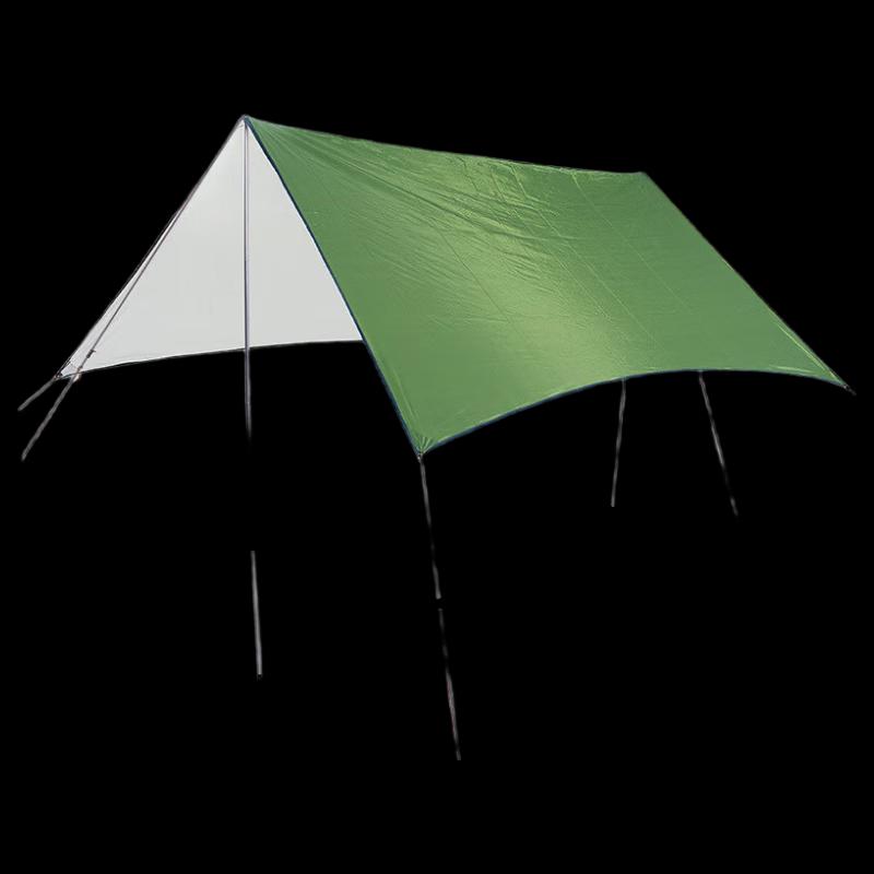 OEING Outdoor Camping Tarp with Poles 300 x 400 CM