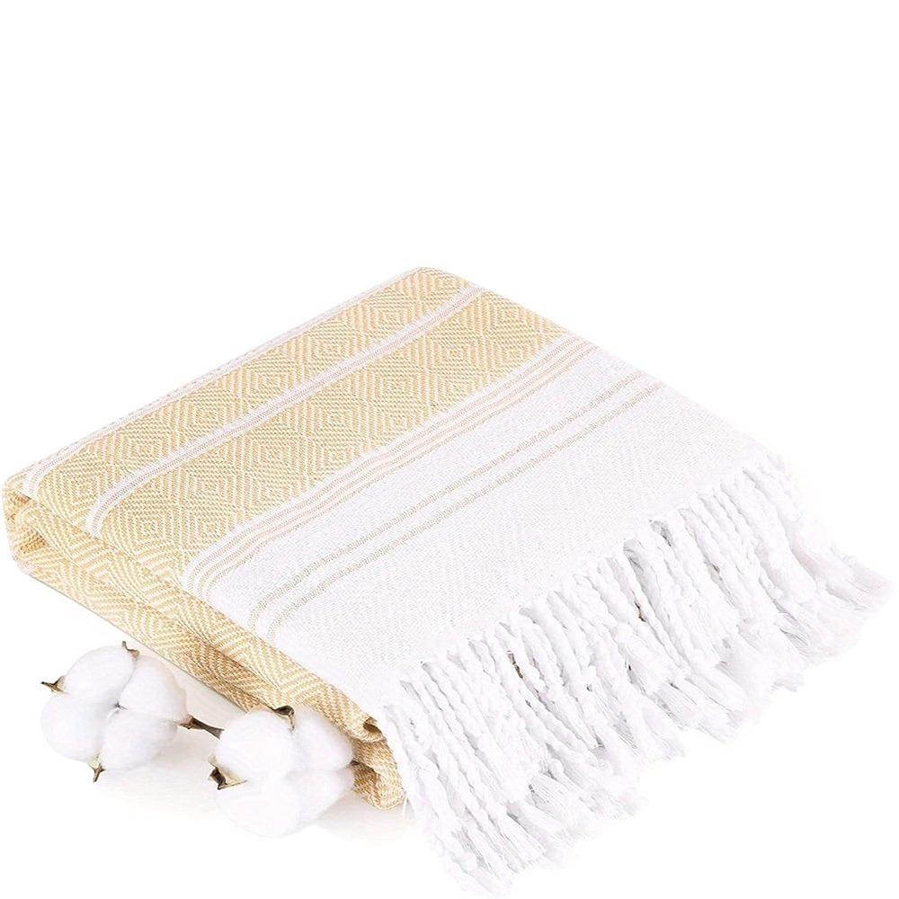 Stripe Travel Blanket Lightweight Cotton Bath Towel Set New Sand Free Towel