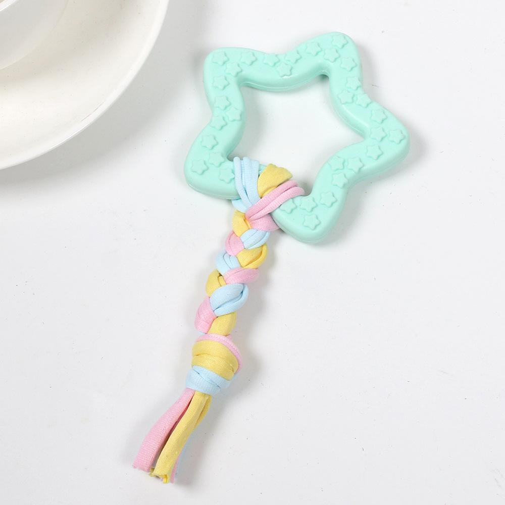 Cross-Border Pet Chew & Teaser Toy for Dogs & Cats – Teething, Training, Amusement: Small Dog Cloth Rope Knot.