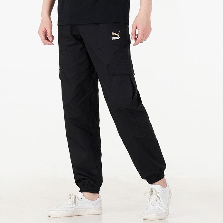 Puma Logo Classics Cargo Pants 'Black' Men's 536307-51