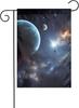 Moon Stars and Planets Garden Ag 12 X 18 Inch Double Sided Yard Ag for Outside, Small House Lawn Banner Home Wall Decora