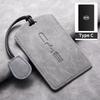 Sheepskin Leather Car NFC Card Samrt Remote Key Cover Case Shell Protector Holder For BYD S7 S6 L3 M6 F3 F0 Keychain Accessories