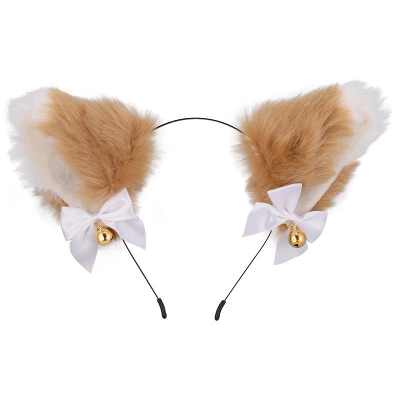 

Cat Ears Bell Headband - Cosplay Catwoman Hair Accessory for Christmas & Halloween