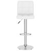 Bar Stool White Faux Leather