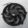 14in Electric Slim Radiator Cooling Fan Assembly 12V Universal Parts with Mounting Kit