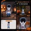 Resin Skeleton Figurine Decor Home Yard Ornament Halloween Creative Style Braided Skeleton Warrior Sculpture