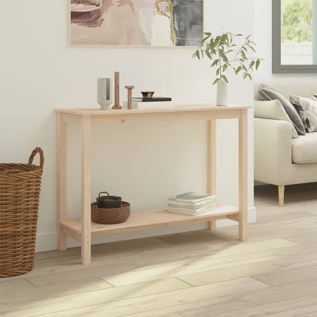 Console Table 110x40x80 Cm Solid Pine Wood