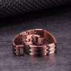 Pure Copper Bracelet Customized Name Adjustable Medical ID Bracelet Personalized Message Reminder Magnetic Bracelets for Men