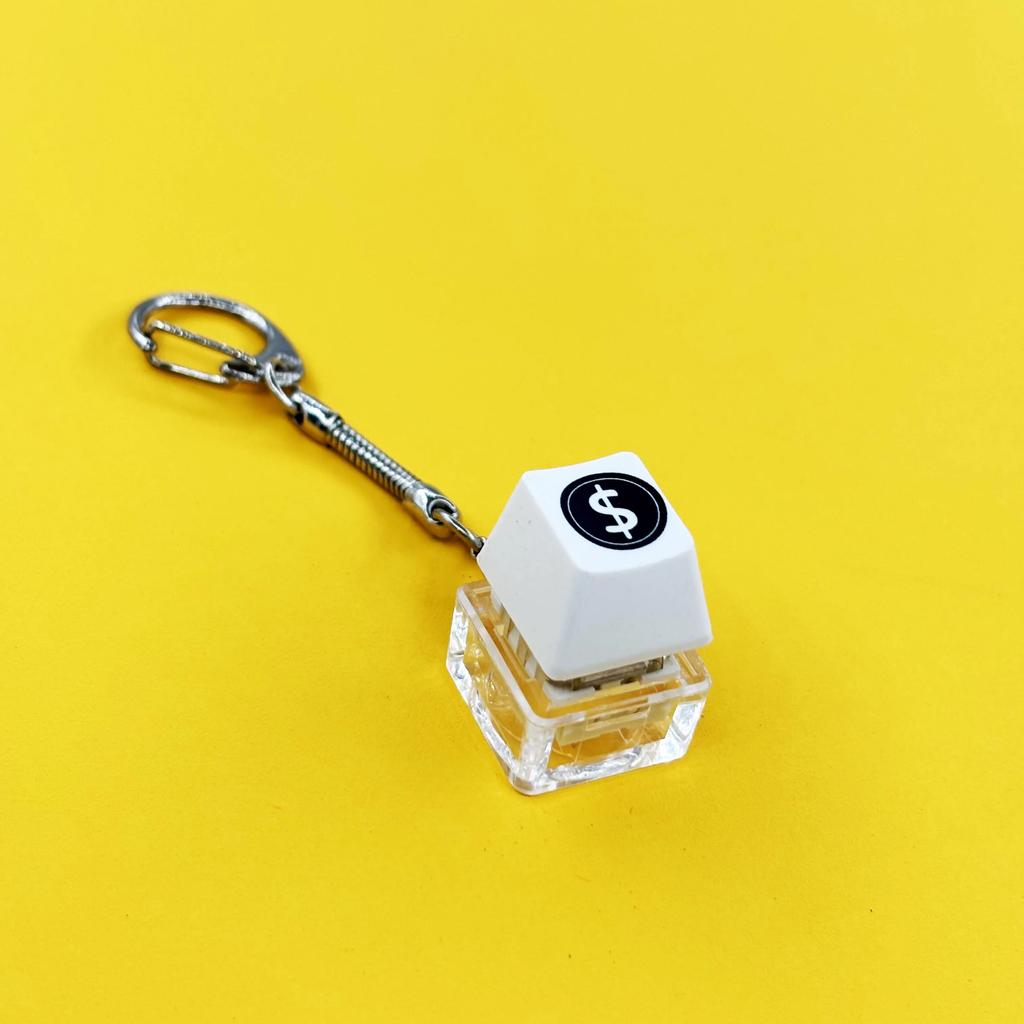 Keyboard Key Toy Party Stress Relief DIY Fidget Button Keycap Fidget Keychain Keyboard Keychain Toys Finger Keyboard