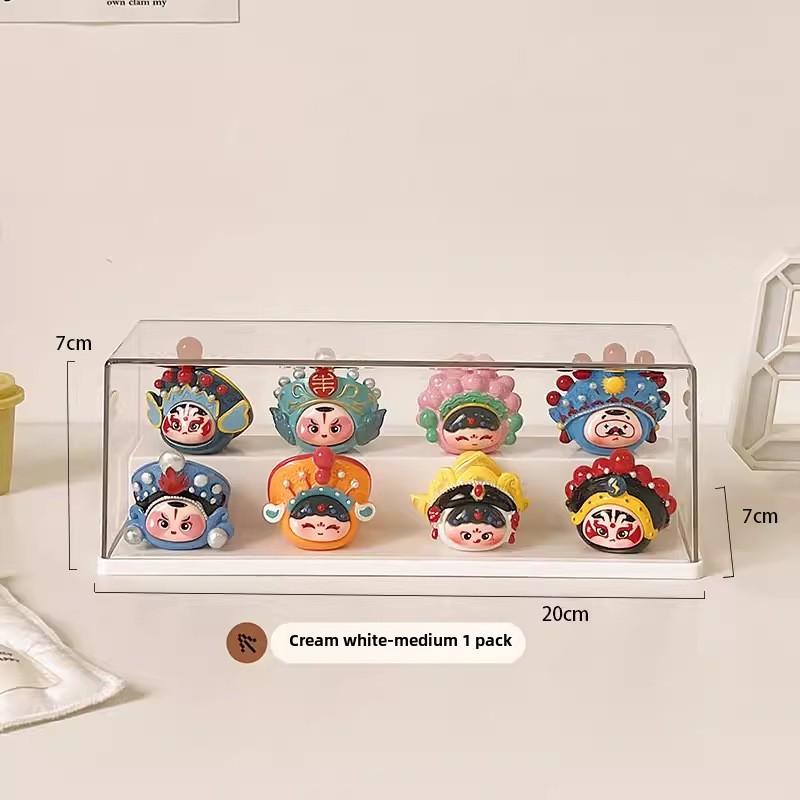 Clear Acrylic Display Case Dustproof Organizer Box for Collectibles Figures Miniatures and Toys with Transparent Showcase