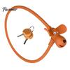 Key-operated Bike Lock with Keys Cute Biscuit Dog Cable Anti-Theft Secure Silicone Covered Bicycle for Helmet Door Skateboard Anti-theft Bicycles