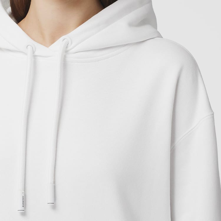 Burberry Coordinates Print Oversized Hoodie 'White' 80372931