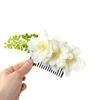 Multicolor Flower Hair Comb Cloth Thai Hair Comb Temperament Hair Accessories  performance clothing